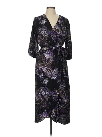 Connected Apparel Cocktail Dress In Purple