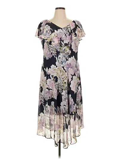 Pre-owned Connected Apparel Cocktail Dress In Purple