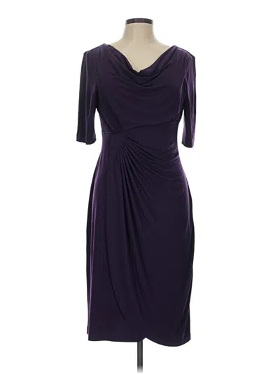 Pre-owned Connected Apparel Cocktail Dress In Purple