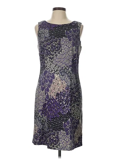 Pre-owned Connected Apparel Cocktail Dress In Purple