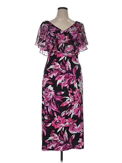 Pre-owned Connected Apparel Cocktail Dress In Purple