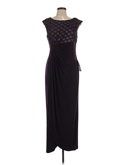 Connected Apparel Cocktail Dress In Purple