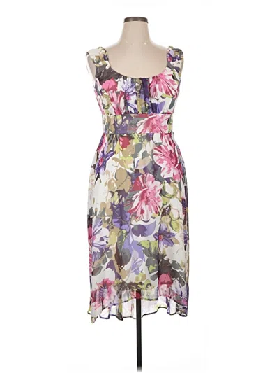 Pre-owned Connected Apparel Cocktail Dress In Purple