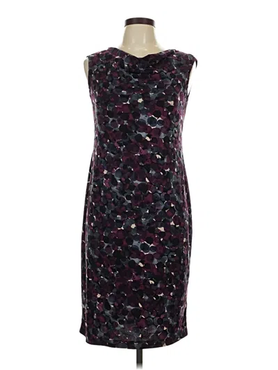 Pre-owned Connected Apparel Cocktail Dress In Purple