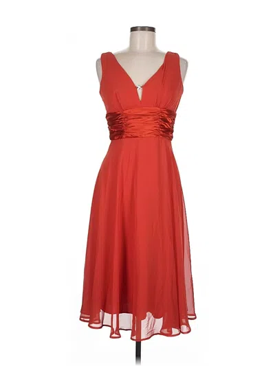 Pre-owned Connected Apparel Cocktail Dress In Red