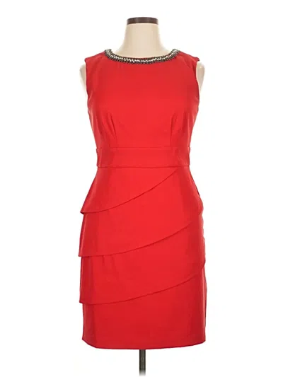 Pre-owned Connected Apparel Cocktail Dress In Red