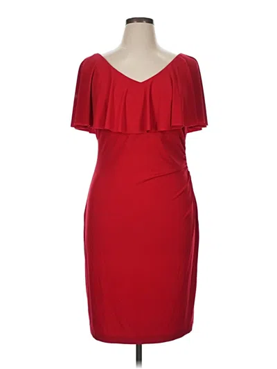 Pre-owned Connected Apparel Cocktail Dress In Red
