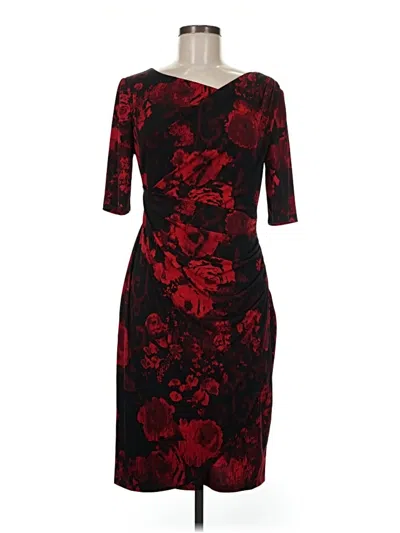 Pre-owned Connected Apparel Cocktail Dress In Red