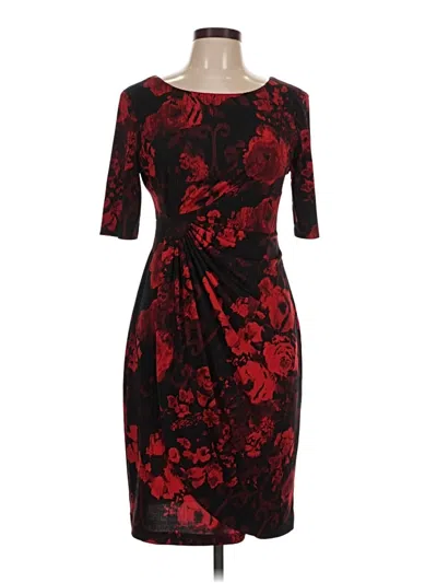 Pre-owned Connected Apparel Cocktail Dress In Red