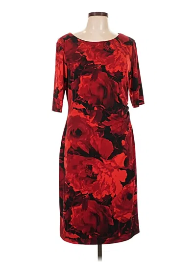 Pre-owned Connected Apparel Cocktail Dress In Red