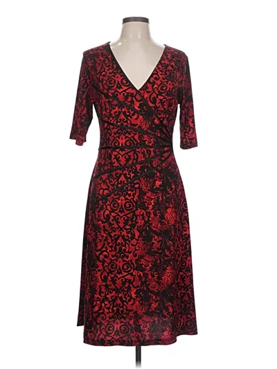 Pre-owned Connected Apparel Cocktail Dress In Red