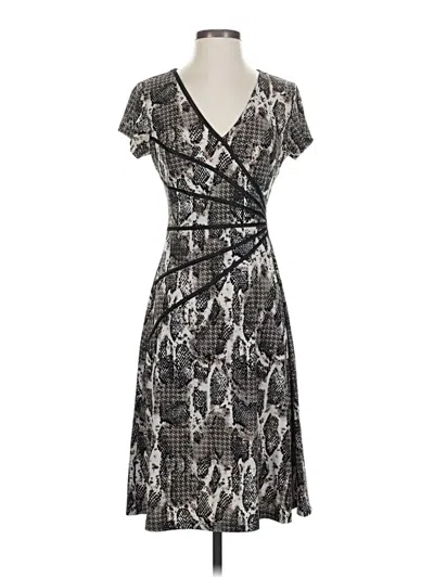 Pre-owned Connected Apparel Cocktail Dress In Silver