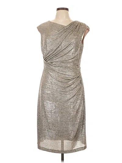 Pre-owned Connected Apparel Cocktail Dress In Silver