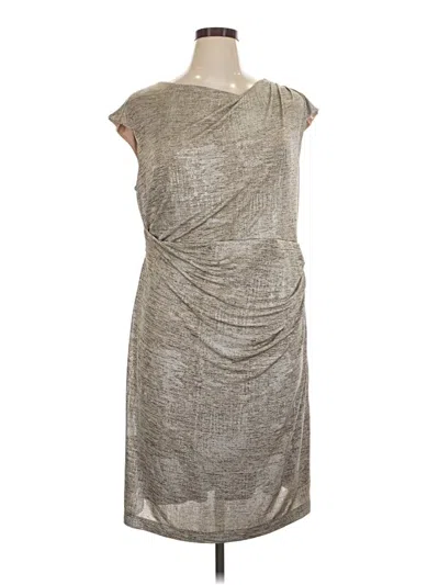 Pre-owned Connected Apparel Cocktail Dress In Silver
