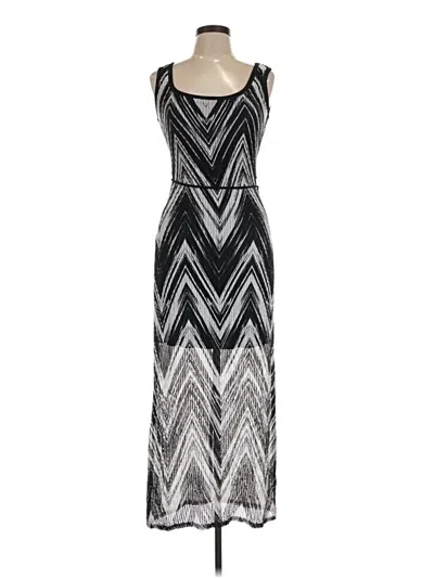 Pre-owned Connected Apparel Cocktail Dress In Silver
