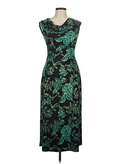 Pre-owned Connected Apparel Cocktail Dress In Teal