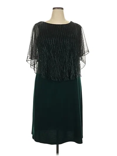 Pre-owned Connected Apparel Cocktail Dress In Teal