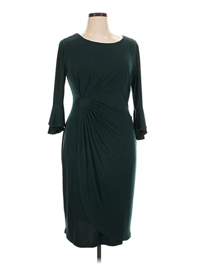 Pre-owned Connected Apparel Cocktail Dress In Teal
