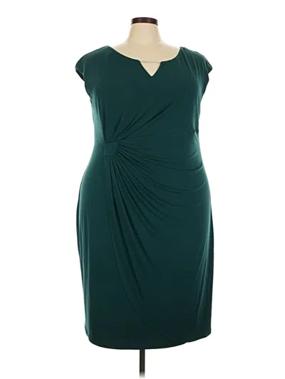Connected Apparel Cocktail Dress In Teal