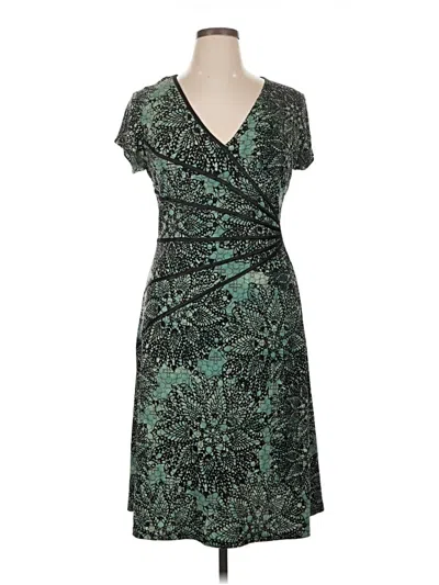 Pre-owned Connected Apparel Cocktail Dress In Teal