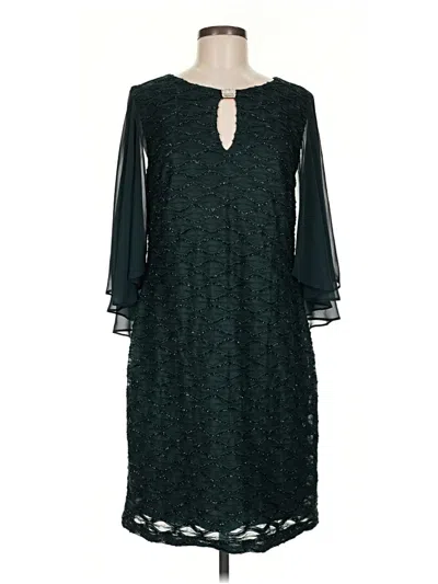 Pre-owned Connected Apparel Cocktail Dress In Teal