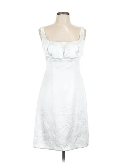 Pre-owned Connected Apparel Cocktail Dress In White