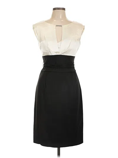 Pre-owned Connected Apparel Cocktail Dress In White