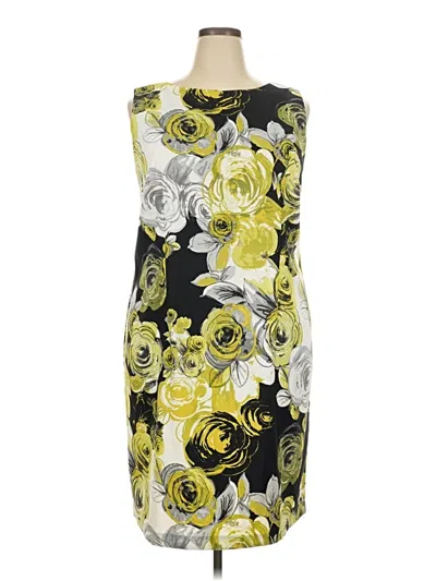 Pre-owned Connected Apparel Cocktail Dress In Yellow