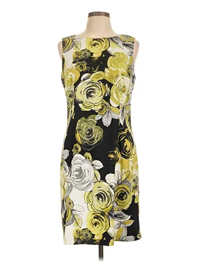 Pre-owned Connected Apparel Cocktail Dress In Yellow