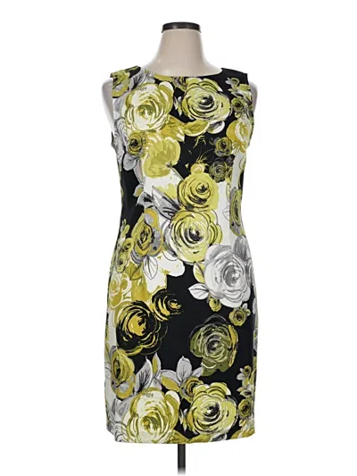 Pre-owned Connected Apparel Cocktail Dress In Yellow