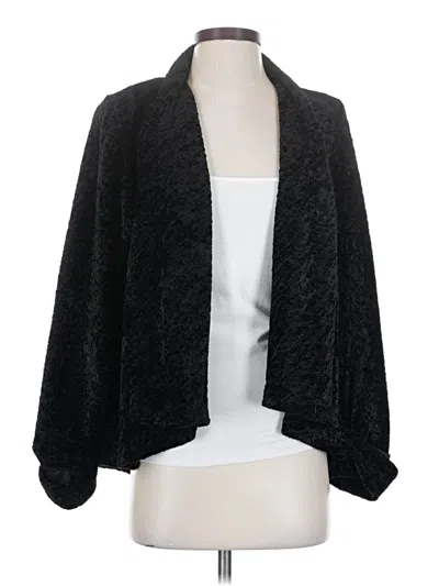 Pre-owned Connected Apparel Faux Fur Jacket In Black