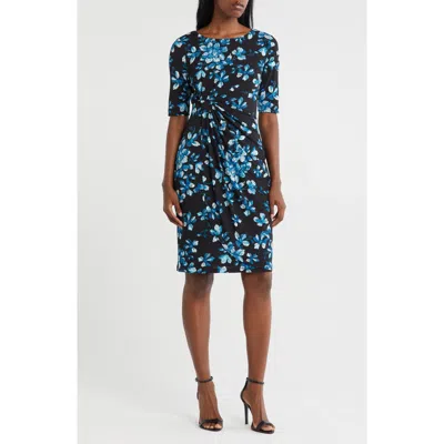 Connected Apparel Faux Wrap Dress