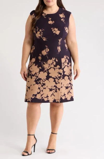 Connected Apparel Floral Sleeveless Dress