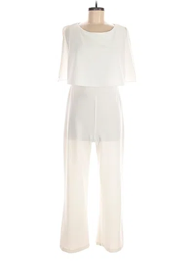 Pre-owned Connected Apparel Jumpsuit In White