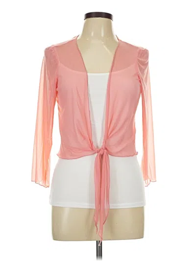 Pre-owned Connected Apparel Kimono In Pink