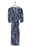 Connected Apparel Midi Wrap Dress