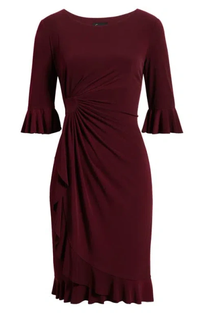 Connected Apparel Ruffle Pleat Dress