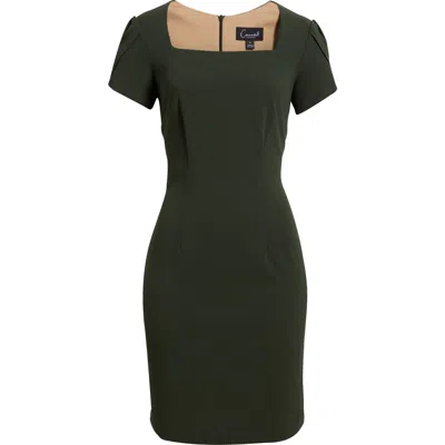 Connected Apparel Tulip Sleeve Sheath Dress