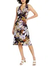 Connected Apparel Womens Polyester Halter Dress In Multi