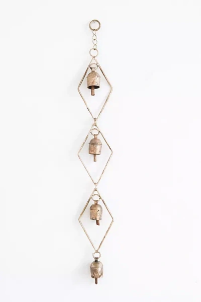 Connected Goods Diamond Copper Bell Chime In Neutral