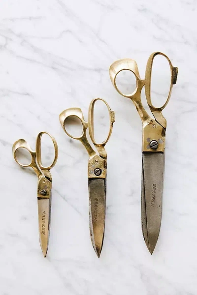 Connected Goods Handcrafted Shears In Metallic