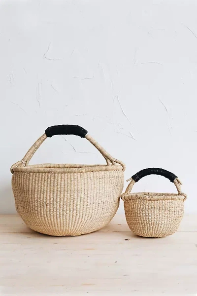 Connected Goods June Bolga Basket In Neutral