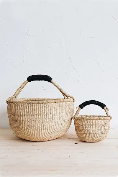Connected Goods June Bolga Basket In Neutral At Urban Outfitters