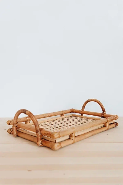 Connected Goods Rattan Tray In Neutral At Urban Outfitters