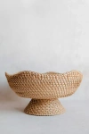 CONNECTED GOODS RHODE RATTAN SCALLOPED BOWL