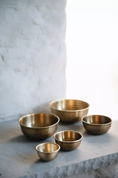 Connected Goods Small Brass Bowl In Metallic