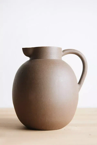 Connected Goods Terracotta Pitcher In Brown
