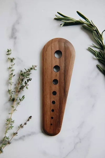 Connected Goods Wooden Herb Stripper In Brown