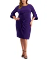 CONNECTED PLUS SIZE SIDE-TAB DRESS