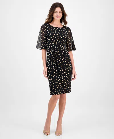 Connected Women's Butterfly-sleeve Sheath Dress